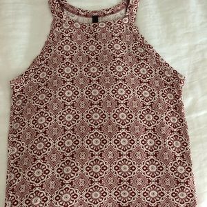 Burgundy tank top